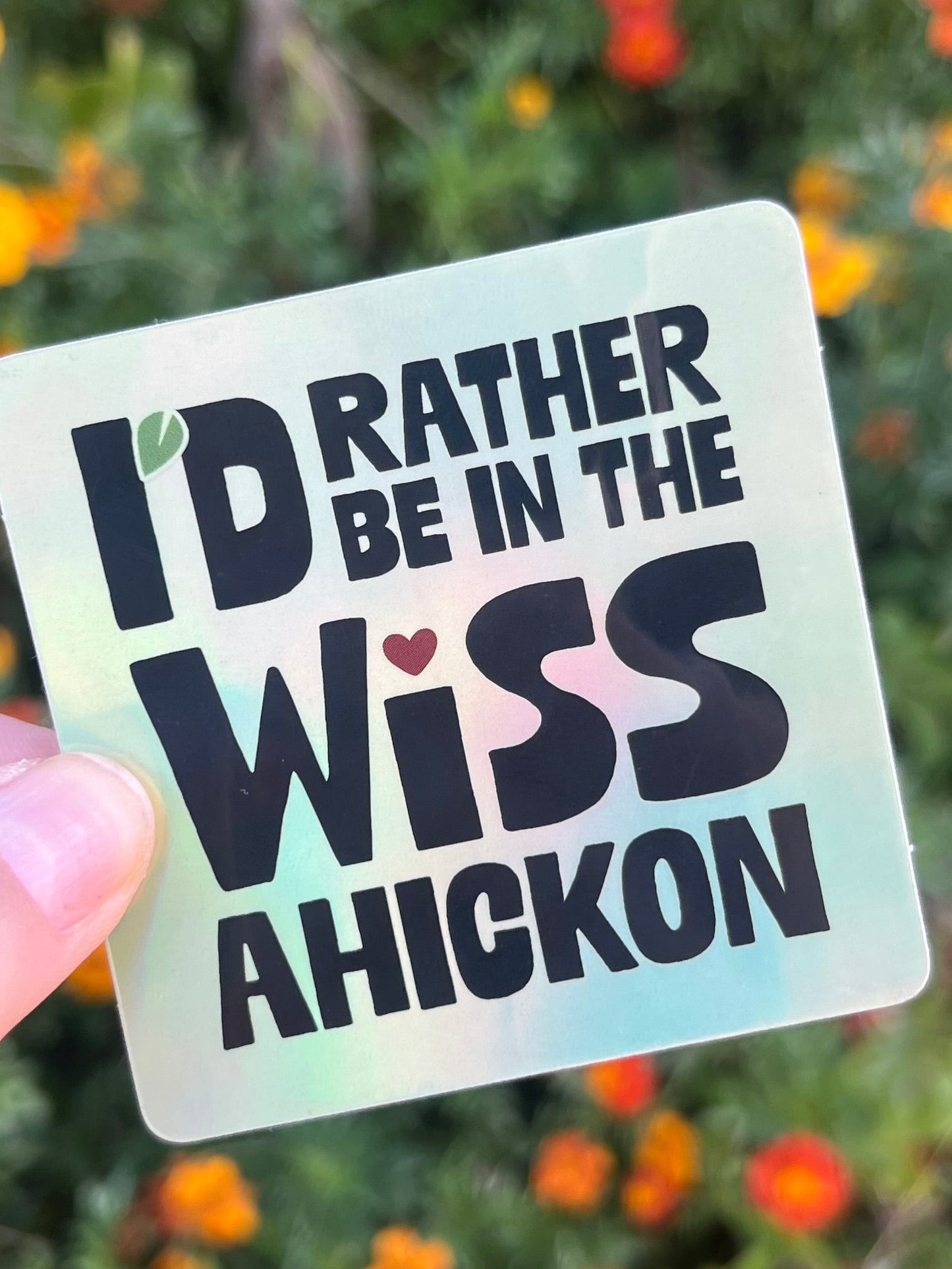 I'd Rather Be in the Wissahickon – Philly-Inspired Vinyl Sticker (2.5" x 2.5")
