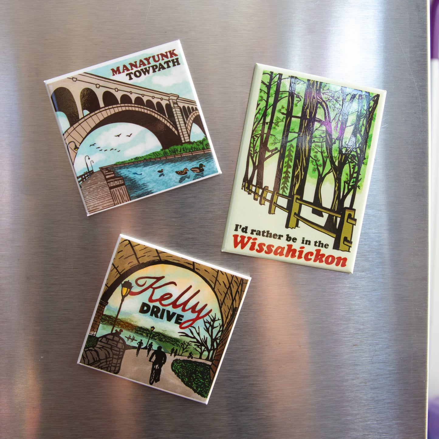 Manayunk Canal Towpath Fridge Magnet
