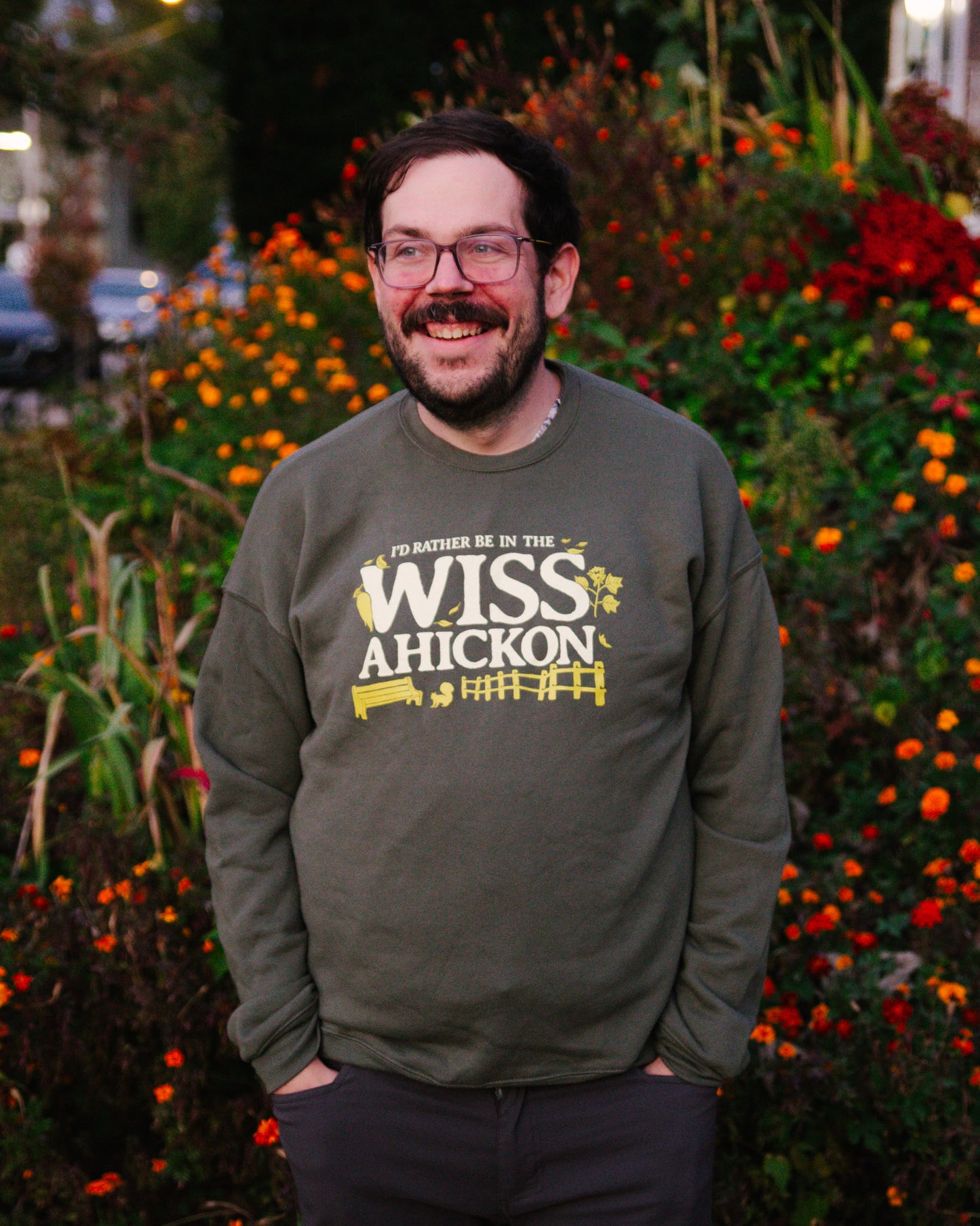 I'd Rather Be in the Wissahickon – Philly Trail Crewneck Sweatshirt