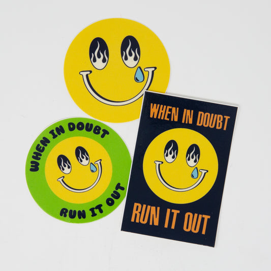 Run it out Sticker