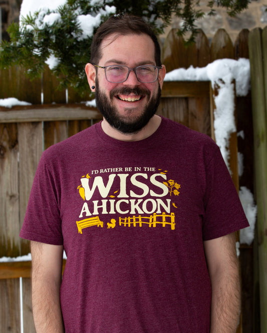I'd Rather Be in the Wissahickon Text Tshirt
