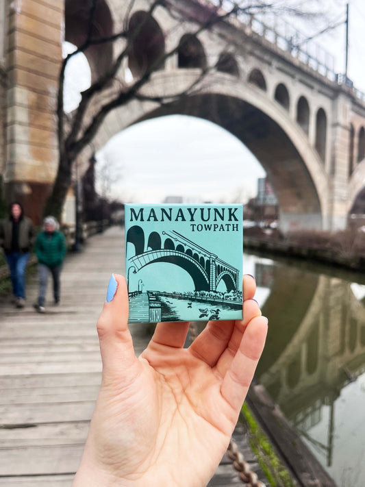 Manayunk Towpath Fridge Magnet