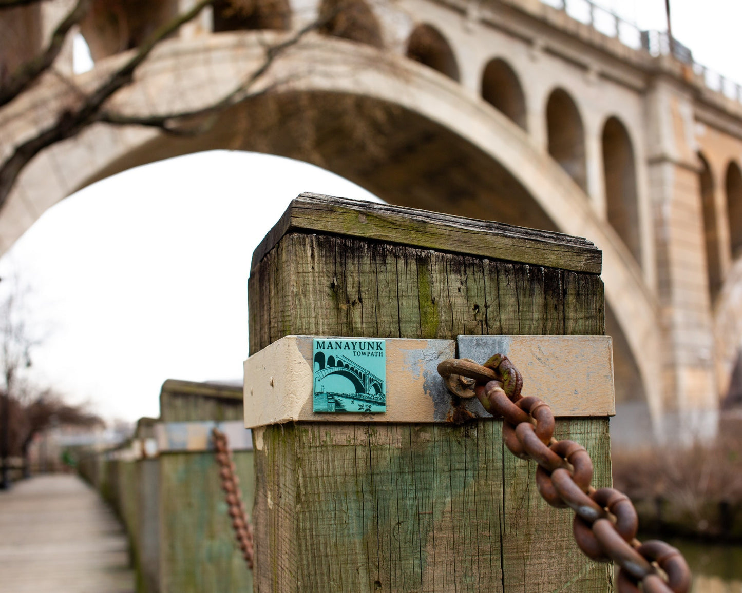 Manayunk Towpath Fridge Magnet