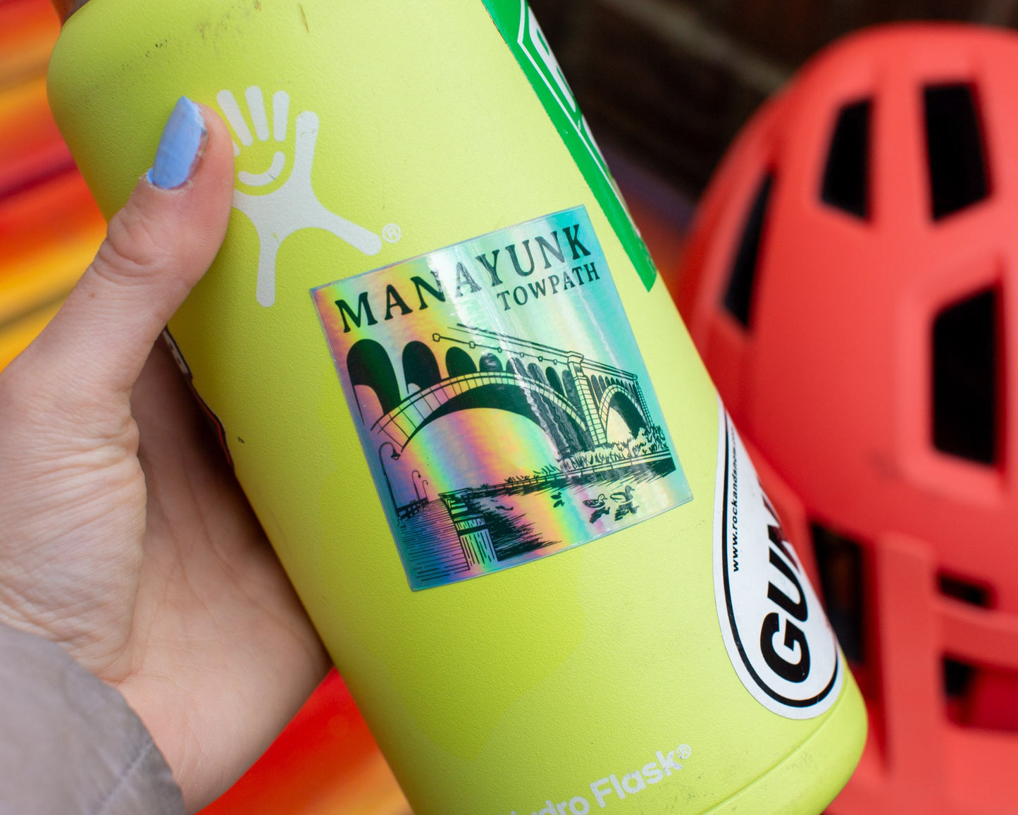 Holographic Manayunk Towpath Sticker