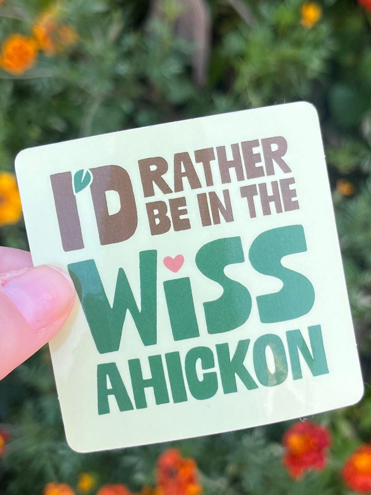 I'd Rather Be in the Wissahickon – Philly-Inspired Vinyl Sticker (2.5" x 2.5")