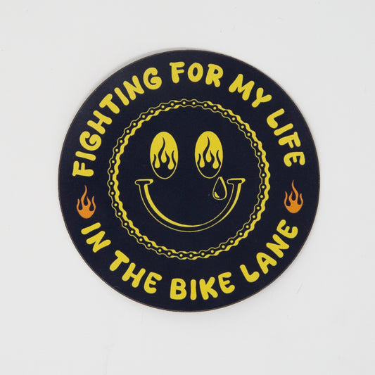 Fighting for my life in the bike lane round magnet