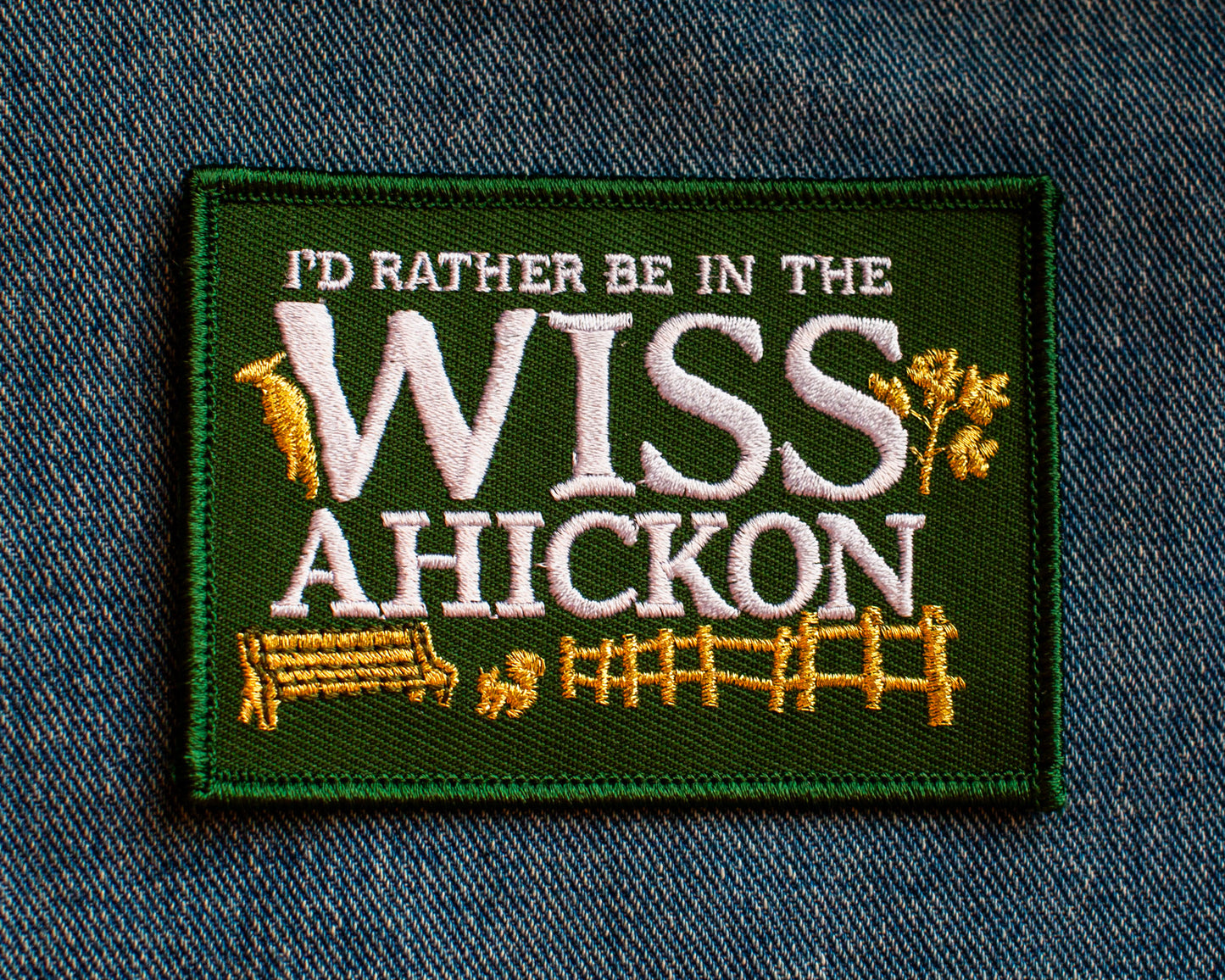 I'd Rather be in the Wissahickon Iron on Patch