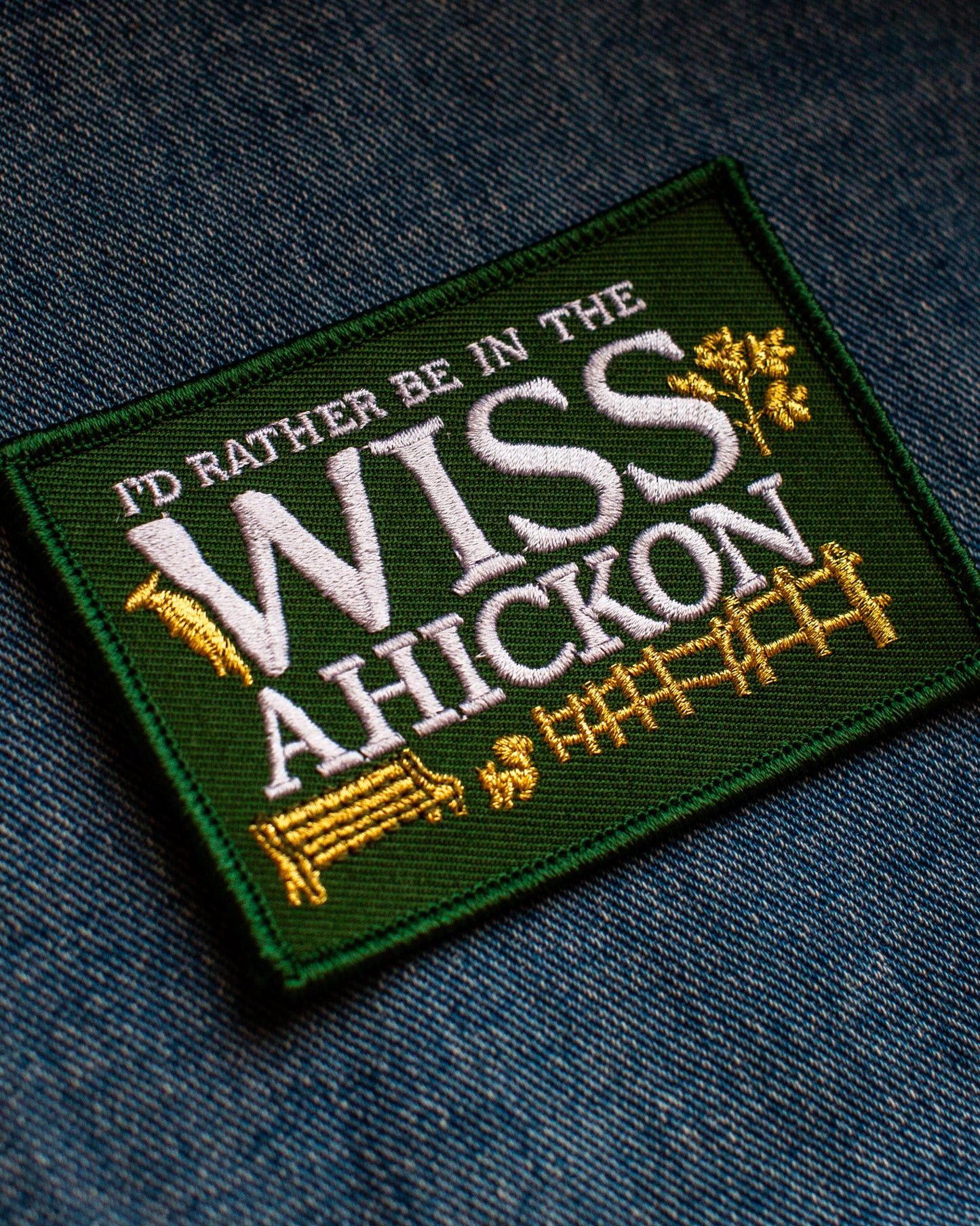 I'd Rather be in the Wissahickon Iron on Patch