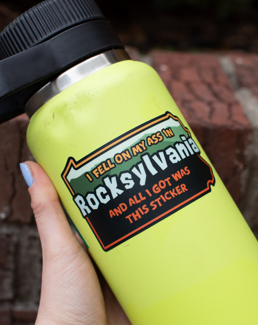 Rocksylvania Vinyl Sticker: Pennsylvania Appalachian Trail and Hiking Gift