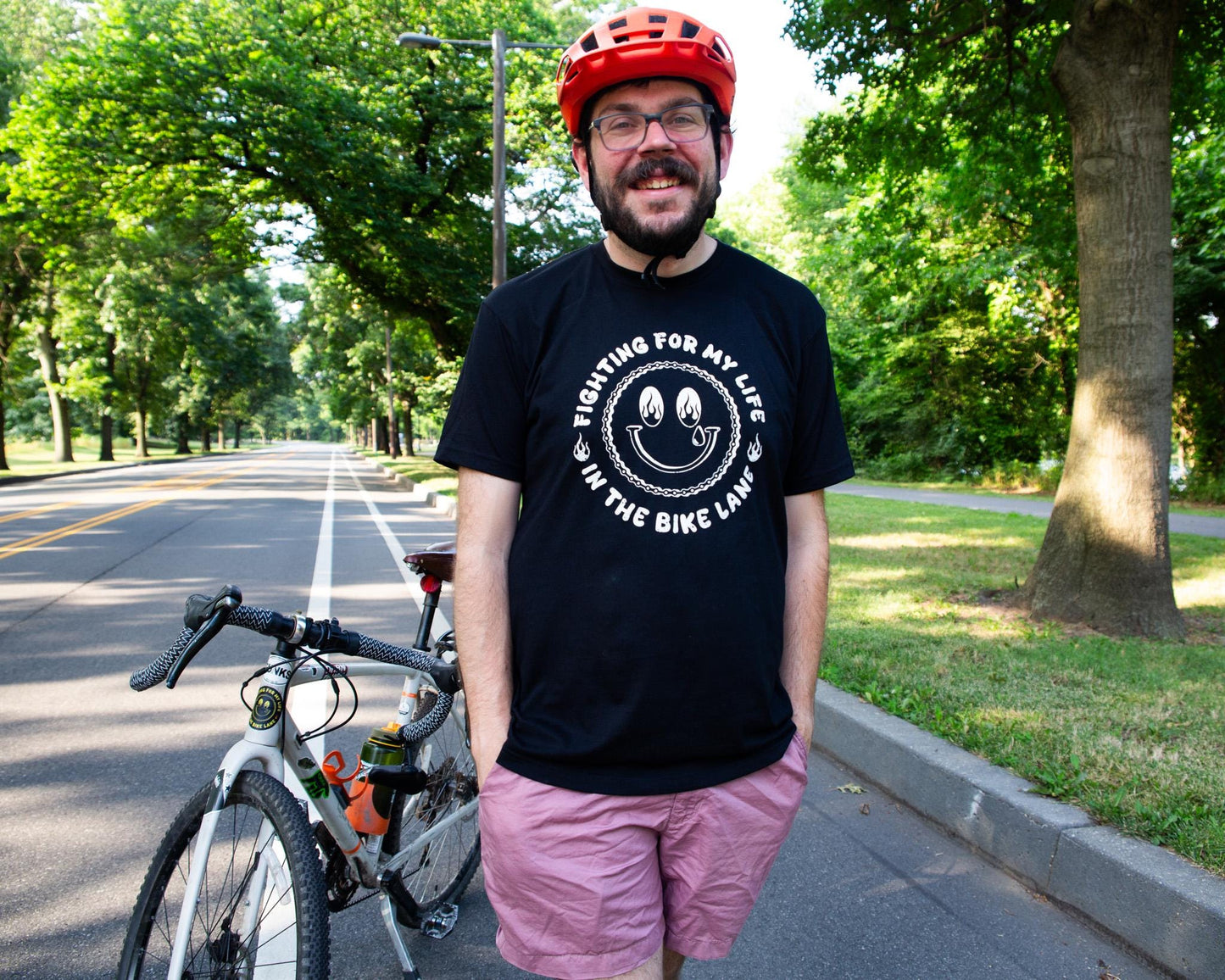 Fighting For My Life in the Bike Lane Tshirt