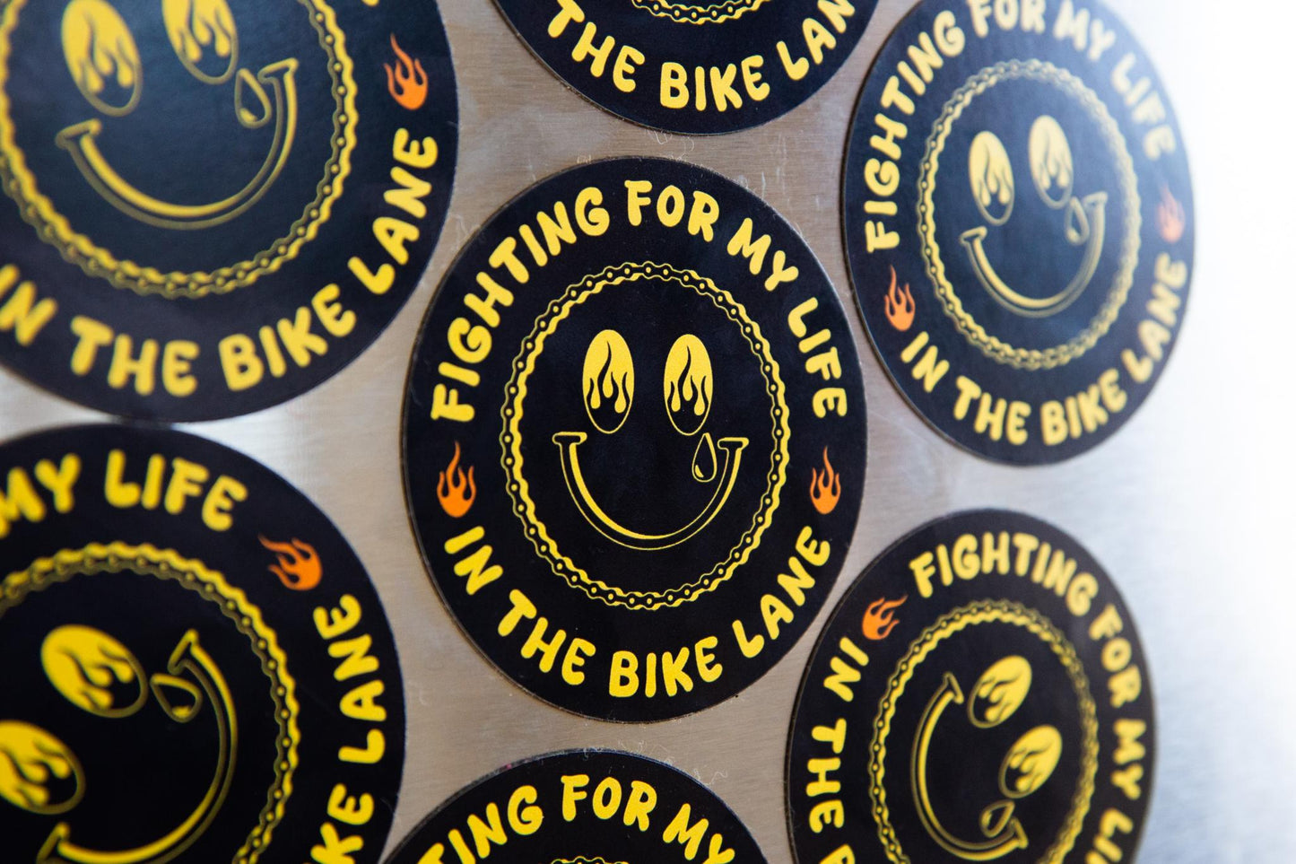 Fighting for my life in the bike lane round magnet