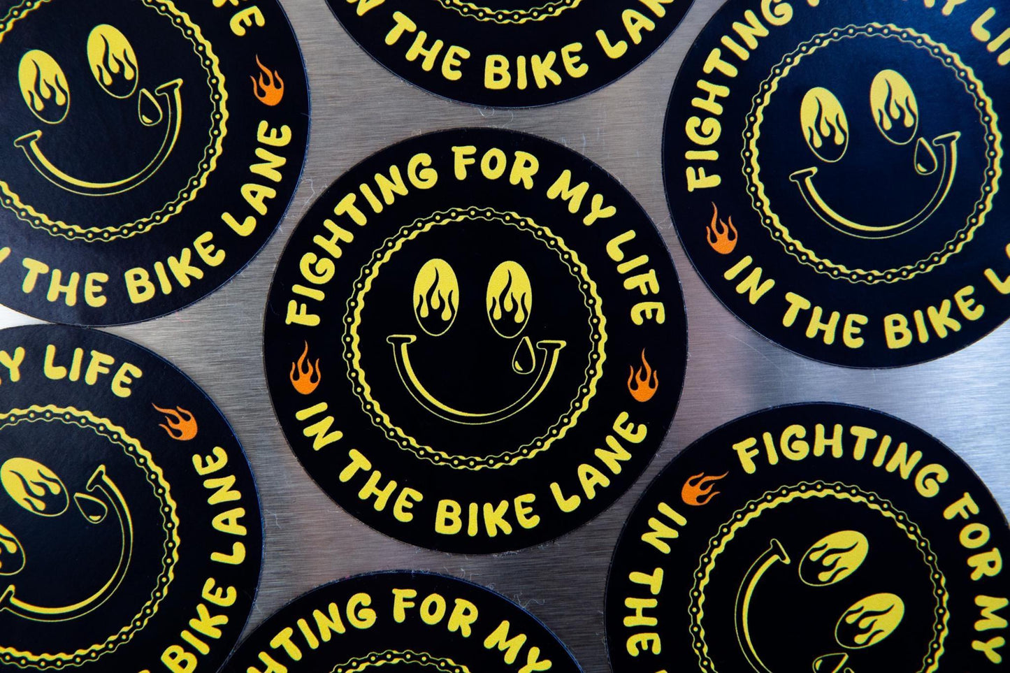 Fighting for my life in the bike lane round magnet