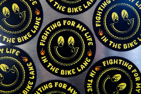 Fighting for my life in the bike lane round magnet
